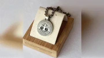 Амулет Иггдрасиль (Древо Жизни) из серебра (двухсторонний)