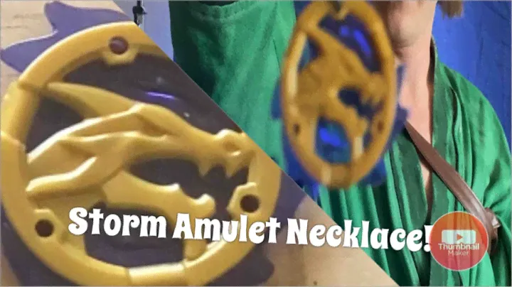I turned the Ninjago Storm Amulet into a necklace!