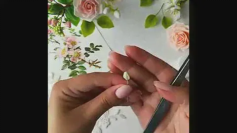 Колокольчик из холодного фарфора и зефирной глины.