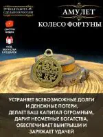 Амулет Колесо Фортуны, Пентакль Агла, денежный талисман, амулет на удачу и процветание-0